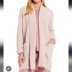 Natori Soft Pink Open Front Cardigan